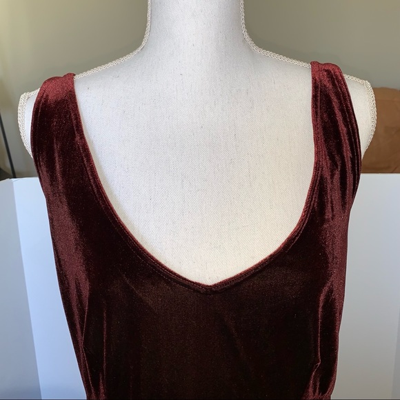 Victoria’s Secret Brown Velvet Dress Chemise Sz L - Picture 4 of 16